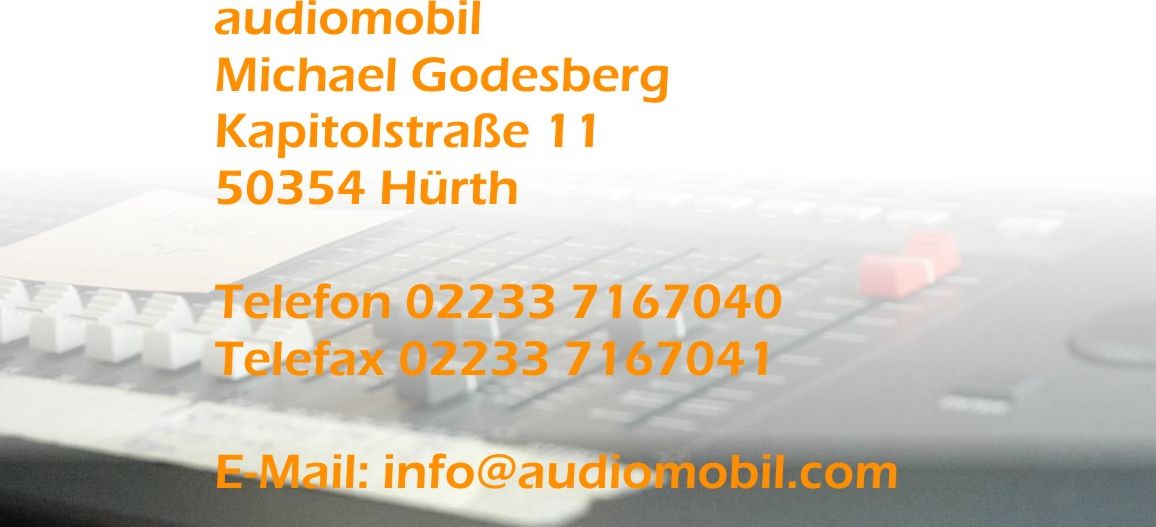 Neue audiomobil Anschrift